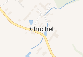 Chuchel v obci Jeřišno - mapa části obce