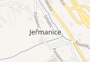 Jeřmanice v obci Jeřmanice - mapa části obce
