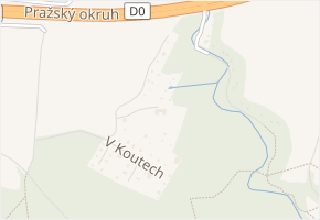 Botičská v obci Jesenice - mapa ulice