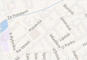 Buková v obci Jesenice - mapa ulice