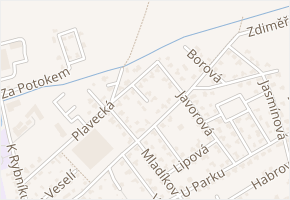 Bukova v obci Jesenice - mapa ulice