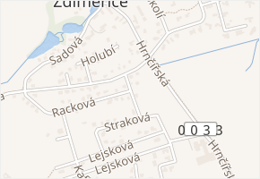 Čejková v obci Jesenice - mapa ulice