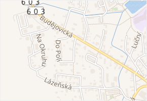Jabloňová v obci Jesenice - mapa ulice