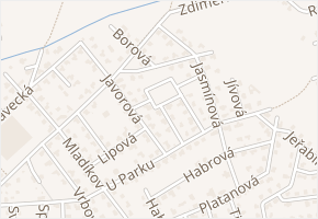 Jasmínová v obci Jesenice - mapa ulice