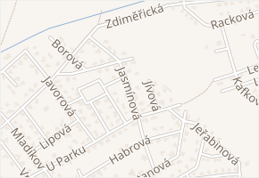 Jasminova v obci Jesenice - mapa ulice