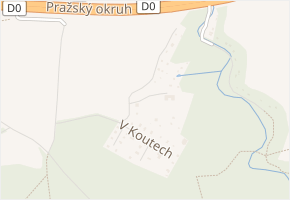 K Mladíkovu v obci Jesenice - mapa ulice