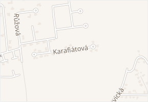 Karafiátová v obci Jesenice - mapa ulice