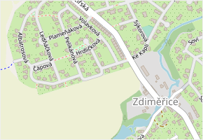 Kormoránová v obci Jesenice - mapa ulice