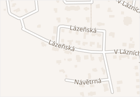 Lázeňská v obci Jesenice - mapa ulice