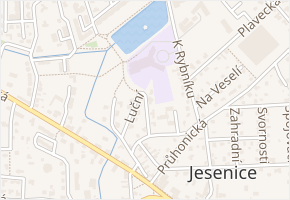 Luční v obci Jesenice - mapa ulice