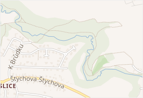 Maková v obci Jesenice - mapa ulice