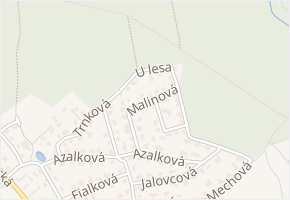 Malinová v obci Jesenice - mapa ulice