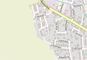 Na Okruhu v obci Jesenice - mapa ulice