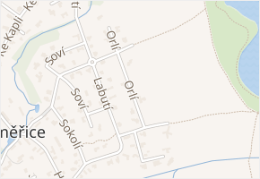 Orlí v obci Jesenice - mapa ulice