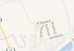 Příčná II. v obci Jesenice - mapa ulice