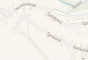 Šeříková v obci Jesenice - mapa ulice