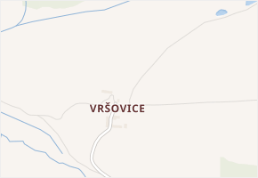 Vršovice v obci Jesenice - mapa části obce
