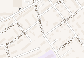 Boženy Němcové v obci Jeseník - mapa ulice