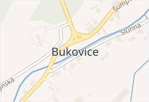 Bukovice v obci Jeseník - mapa části obce