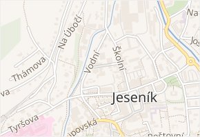 Komenského v obci Jeseník - mapa ulice