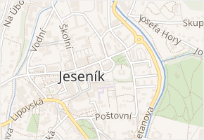 Kostelní v obci Jeseník - mapa ulice
