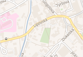 Lipovská v obci Jeseník - mapa ulice