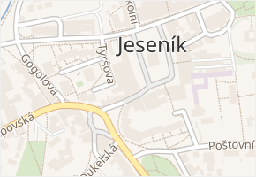Masarykovo nám. v obci Jeseník - mapa ulice
