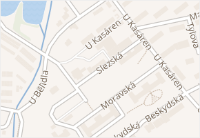 Slezská v obci Jeseník - mapa ulice