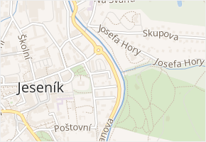 Štefánikova v obci Jeseník - mapa ulice