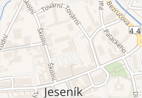 Tovární v obci Jeseník - mapa ulice