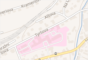 Tyršova v obci Jeseník - mapa ulice