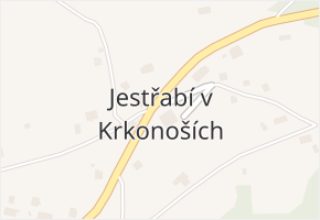 Jestřabí v Krkonoších v obci Jestřabí v Krkonoších - mapa části obce