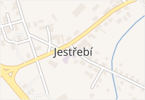 Jestřebí v obci Jestřebí - mapa části obce