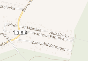 Aldašínská v obci Jevany - mapa ulice