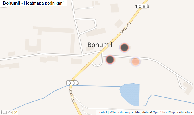 Mapa Bohumil - Firmy v ulici.