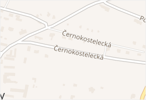 Černokostelecká v obci Jevany - mapa ulice