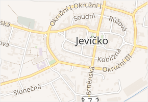 Dolní Farní v obci Jevíčko - mapa ulice