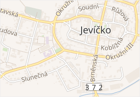 Okružní IV v obci Jevíčko - mapa ulice