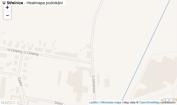 Mapa U Střelnice - Firmy v ulici.