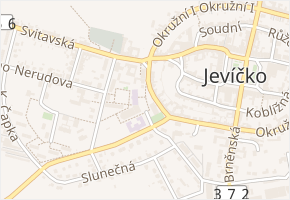 U Zámečku v obci Jevíčko - mapa ulice