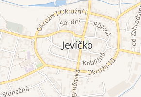 Úzká v obci Jevíčko - mapa ulice