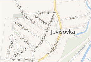 Drnholecká v obci Jevišovka - mapa ulice