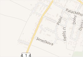 Hrušovanská v obci Jevišovka - mapa ulice
