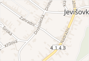 Nádražní v obci Jevišovka - mapa ulice