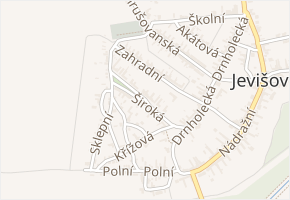 Široká v obci Jevišovka - mapa ulice