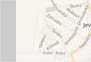 Sklepní v obci Jevišovka - mapa ulice