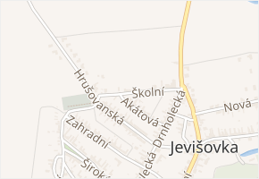 Školní v obci Jevišovka - mapa ulice