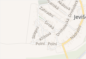 U Rybníčku v obci Jevišovka - mapa ulice