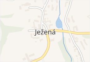 Ježená v obci Ježená - mapa části obce
