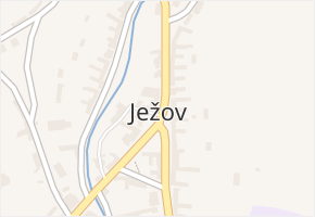 Ježov v obci Ježov - mapa části obce